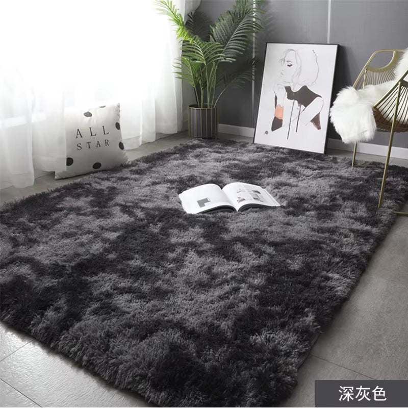 Carpets for Living Room Modern Sofas Grey Fluffy Carpet Bedroom Decoration Anti-Slip Furry Large Rug Washable Floor Covering Mat
