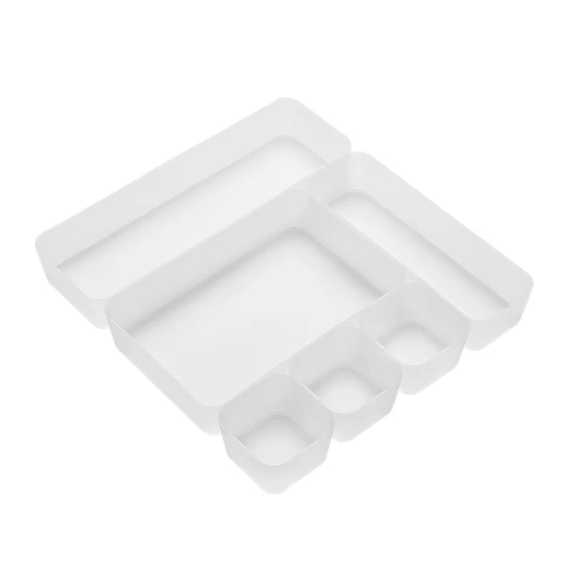 Adjustable Drawer Style Make up Storage Box Plastic Sundries Cosmetic Container Divider Desktop Sundries Fragrance Finishing Box