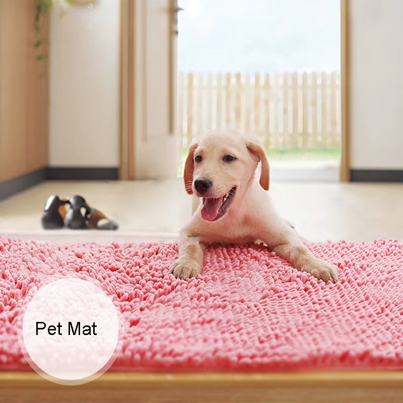 Chenille Bath Mat anti Slip Gray Water Absorb Bathroom Carpet for Living Room Bedroom Rugs Kitchen Floor Mats Tapete De Banheiro