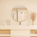 16" Wall Circle Mirror for Bathroom, Living Room, Vanity, Bedroom - Matte Gold round Mirror