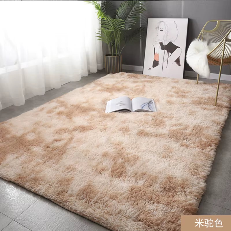 Carpets for Living Room Modern Sofas Grey Fluffy Carpet Bedroom Decoration Anti-Slip Furry Large Rug Washable Floor Covering Mat