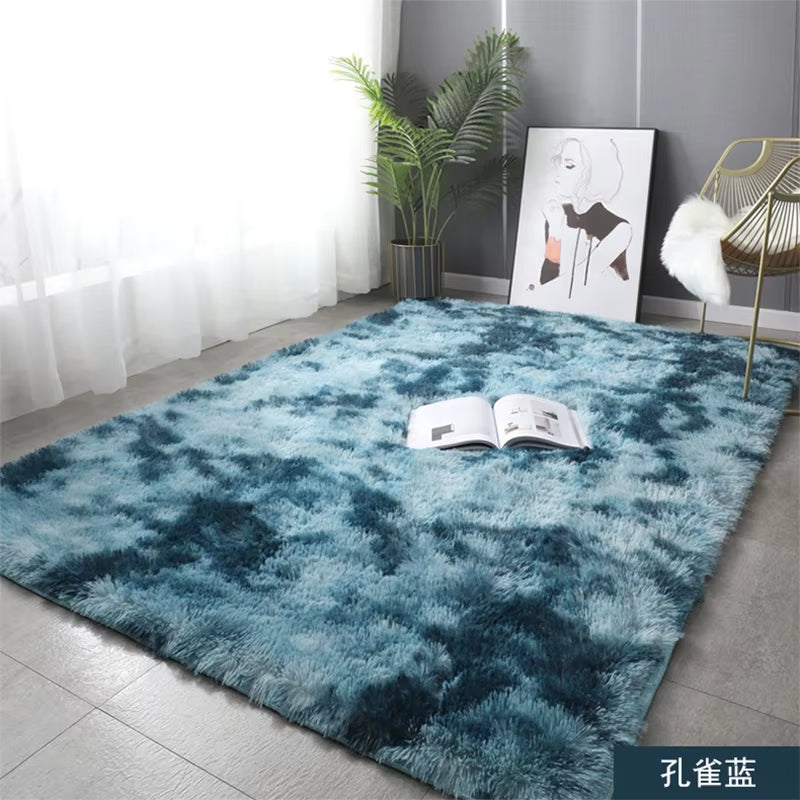 Carpets for Living Room Modern Sofas Grey Fluffy Carpet Bedroom Decoration Anti-Slip Furry Large Rug Washable Floor Covering Mat