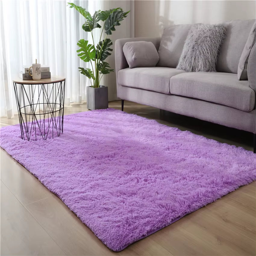 Carpets for Living Room Modern Sofas Grey Fluffy Carpet Bedroom Decoration Anti-Slip Furry Large Rug Washable Floor Covering Mat