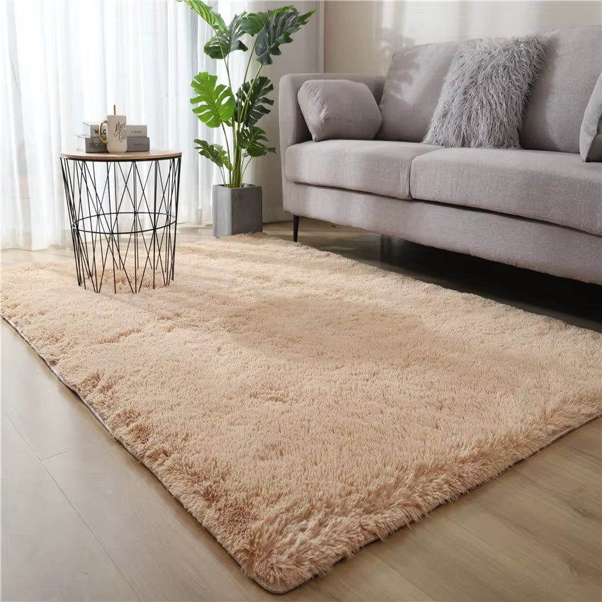 Carpets for Living Room Modern Sofas Grey Fluffy Carpet Bedroom Decoration Anti-Slip Furry Large Rug Washable Floor Covering Mat