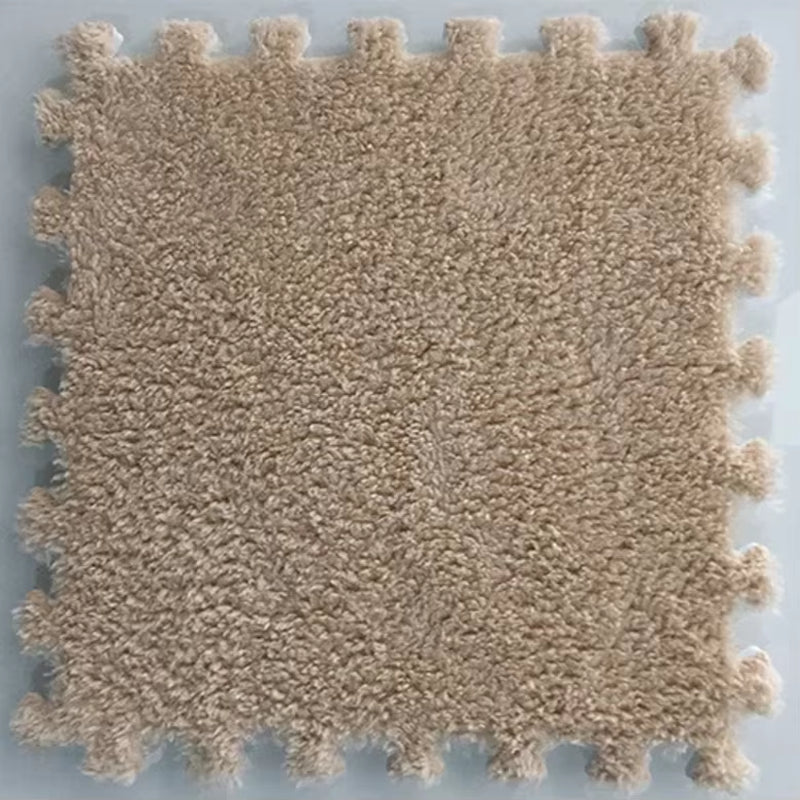30 X 30Cm EVA Foam Puzzle Mat Long Hair Carpet Soft Plush Villi Shaggy Area Rug Mats for Home Kids Bedroom Floor Decoration Mat